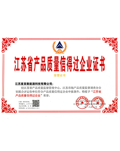  信得过企业证书 